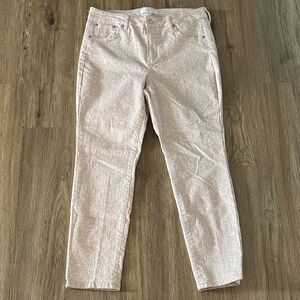 Chic Popsugar Light Pink Leopard Print Jeans